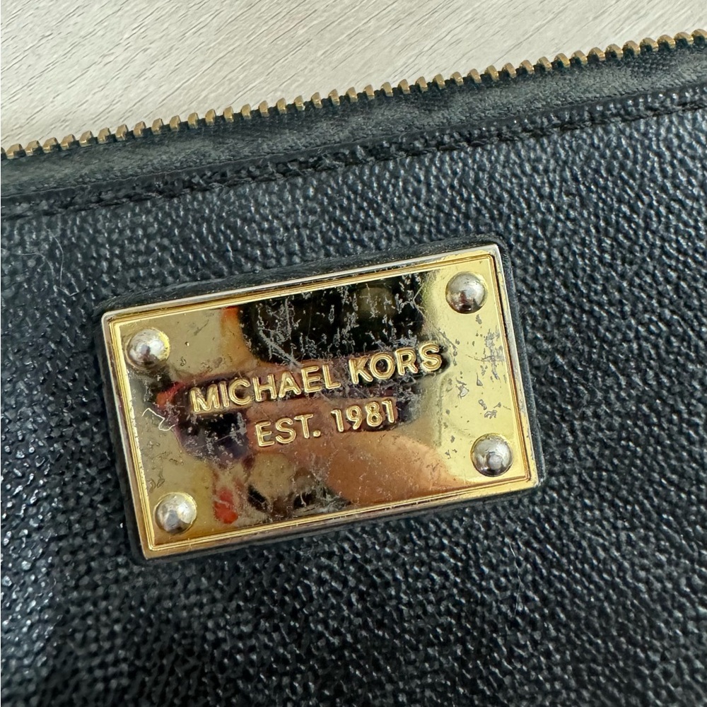 Michael Kors Black Embossed Wallet - Picture 5 of 5